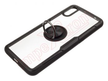 Transparent and black RING cover with black anti-fall ring for Vivo X23, V1809A, V1809T